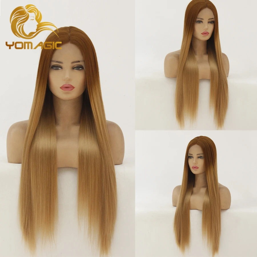 yomagic synthetic lace front wig for